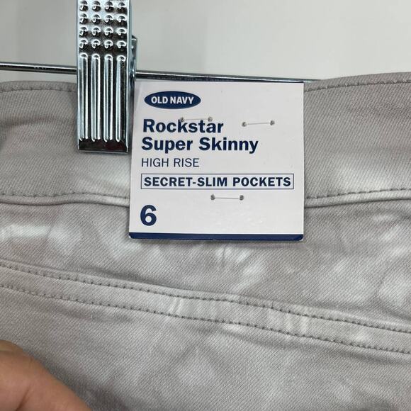 Old Navy Rockstar Super Skinny High Rise Secret Slim Pockets Womens Size 6 NEW - Picture 7 of 10
